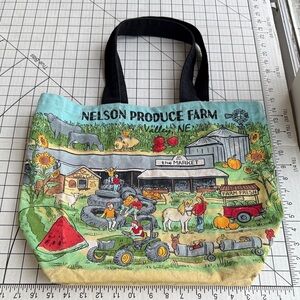 Farmers Market Tote Bag – Nelson Produce Farm – Reusable Cotton Grocery Bag